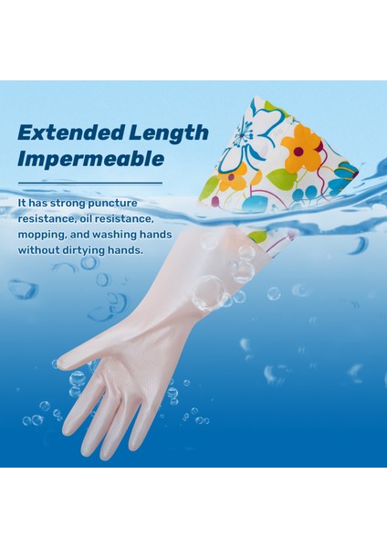 Mor (2 Adet) Tarzı Küçük 3 Renk Pvc Bulaşık Yıkama Temizlik Eldiveni Yeniden Kullanılabilir Mutfak Eldiveni Pamuklu Flocked Astarlı, Kaymaz, Su Geçirmez (Yurt Dışından) indirimleri