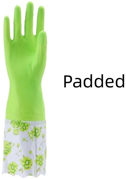 Renk 11 Stili L Boyutu Ev Işleri Mutfak Bulaşık Eldiveni Lateks Malzeme Su Geçirmez Kaymaz Dayanıklı Eldiven Moda Desen Ev Temizlik Malzemesi (Yurt Dışından)