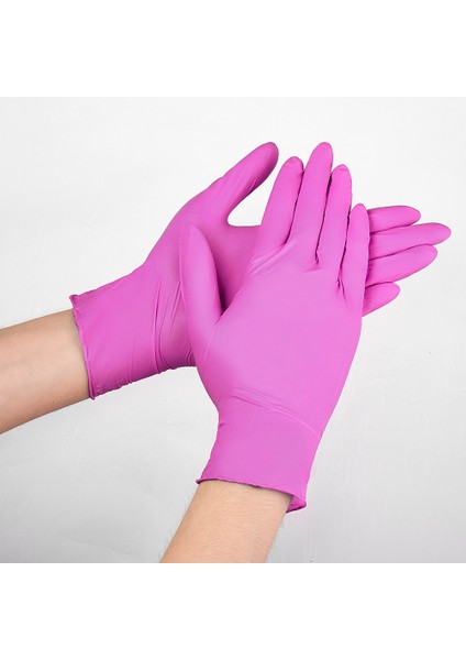 Pembe 100 Adet Tarzı Büyük Beden Pembe Gıda Sınıfı Su Geçirmez Alerjiye Uygun Tek Kullanımlık Çalışma Eldivenleri Mutfak Ev Nitril Sentetik (Yurt Dışından) fırsatları