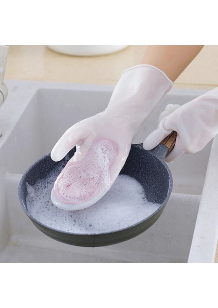 2 Fırça-Mavi Tarzı 1 Çift Sihirli Fırça Bulaşık Eldiveni Çok (Yurt Dışından) fiyatları