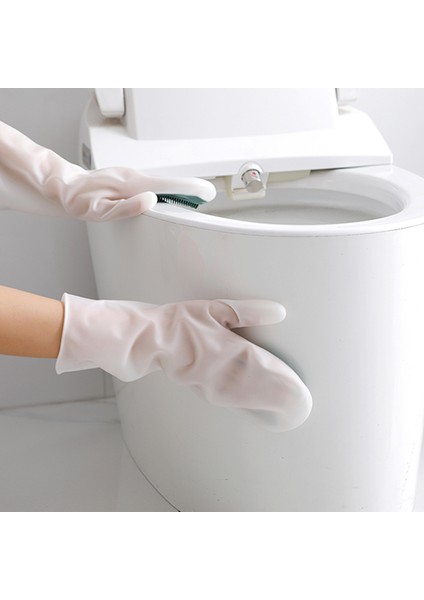 2 Fırça-Mavi Tarzı 1 Çift Sihirli Fırça Bulaşık Eldiveni Çok (Yurt Dışından) fırsatları