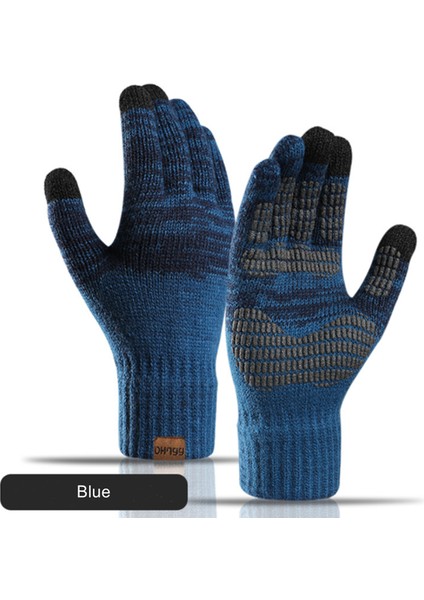 Bordo Tarzı Kış Sıcak Örme Eldiven Erkek Kadın Sonbahar ve Kış Kalın Renk Ofset Baskı Dokunmatik Ekran Sıcak Eldiven Dış Mekan Kalın Eldiven (Yurt Dışından) fiyatları