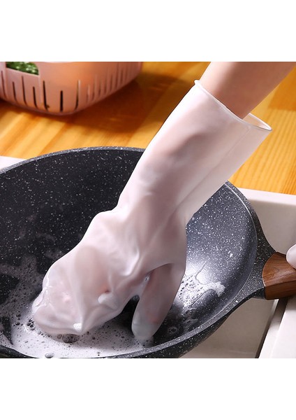 Pembe Tarzı S Beden Fırça Yıkama Temizlik Mutfak Yeniden Kullanılabilir Sihirli Silikon Eldiven Ev Işleri Bulaşık Yıkama Eldiveni (Yurt Dışından) modelleri