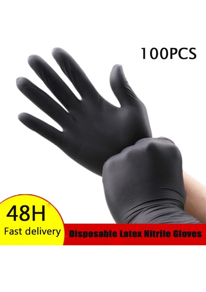 Nitril Mor Stili Xl Boyutu Tek Kullanımlık Nitril Eldiven Su Geçirmez Toz Içermeyen Lateks Eldiven Ev Temizlik Iş Güvenlik Araçları Unisex Lateks Eldiven (Yurt Dışından)