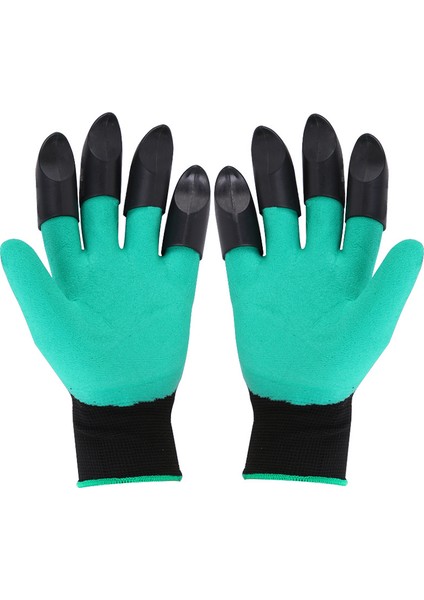 Yeşil Stil Bahçe Eldiveni Abs Plastik Bahçe Lastik Eldiven Kazma Dikme Çiçek Ot Çim Su Geçirmez Iş Eldiveni Açık Hava Aksesuarları (Yurt Dışından)