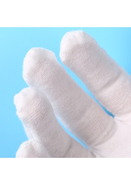 Siyah Stil Beyaz Pamuk Eldiven Hafif Ince Yumuşak Koruyucu Çalışma Eldiveni - Madeni Para Mücevher Gümüş Inceleme Ev Temizliği Için (Yurt Dışından) indirimleri
