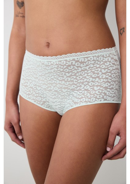 Easy Lace Highwaist Mint Yeşili Slip Külot