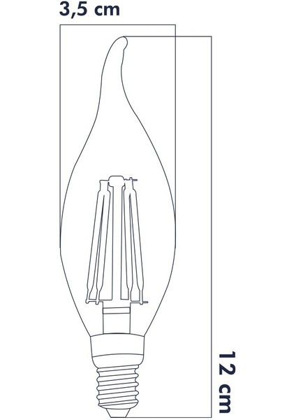 LED Rustik E14 Ampul Kıvrık Uç 6W 3000K Gün Işığı Erd-83 fiyatları