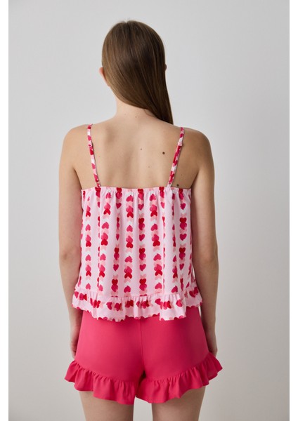Carrie Solid Şort Pijama Altı - Penti Loves Paris Koleksiyonu