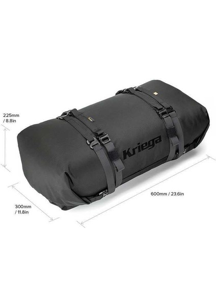 Krıega KRP40 Rollpack Motosiklet Çantası Neon Sarı