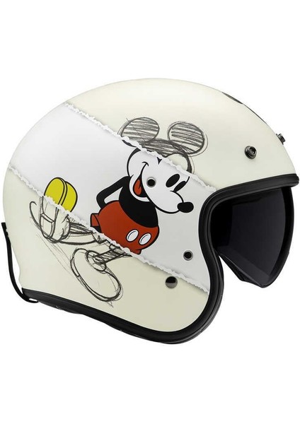 V31 Disney Mickey Sketch MC1SF Açık Kask