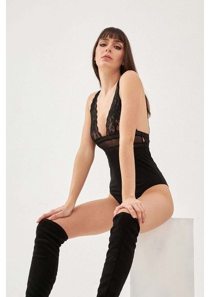 4778 Dantelli Kapsız Body