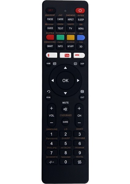 Evrensel Tv Uzaktan Kumanda Değiştirme Lg Samsung Philips Panasonic Tcl Sony Sanyo Toshiba Maganvox Hisense Jvc (Yurt Dışından)