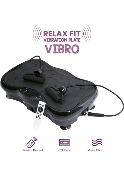 Vibro Vibration Plate Egzersiz ve Titreşimli Basen Karın Kol Bacak Spor Aleti