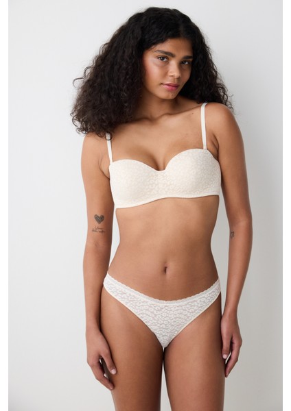 Delila Lace Krem Sütyen