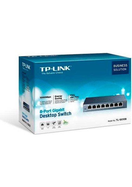 TL-SG108 8 Port 10-100-1000 Mbps Switch Çelik Kasa