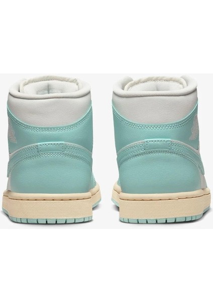 Air Jordan 1 Mid Unisex Leather Sneaker Hakiki Deri Bilekli Günlük Spor Ayakkabı Yeşil fırsatları