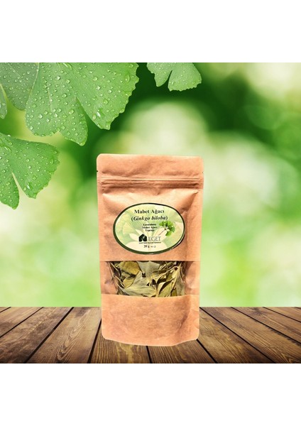 Kurutulmuş Mabet Ağacı (Ginkgo Biloba) Yaprağı 20 G
