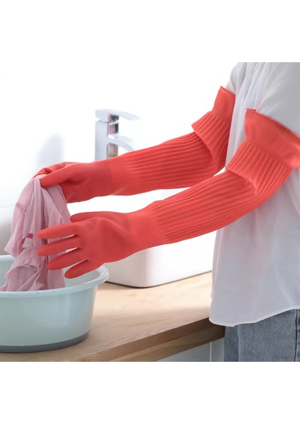 45CM Sarı Tarzı S Beden 1 Çift Uzun Süreli Bulaşık Yıkama Temizlik Eldiveni Silikon Kauçuk Bulaşık Yıkama Eldiveni Ev Temizleyici Mutfak Temiz Aracı (Yurt Dışından) fırsatları