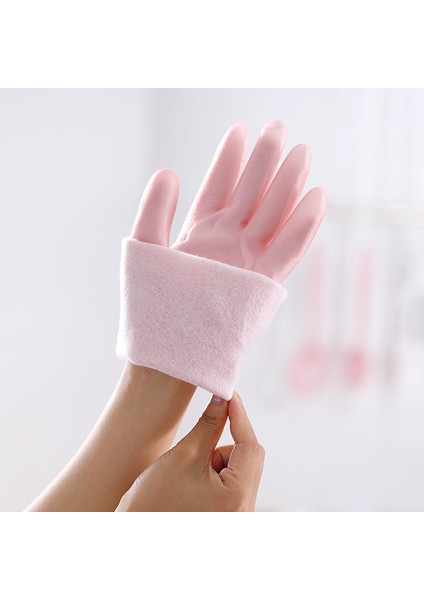 Pembe Tarzı Kalınlaştırmak L Boyutu Mutfak Bulaşık Eldiveni Ev Bulaşık Eldiveni Kauçuk Eldiven Mutfak Temizlik Araçları Banyo Aksesuarları (Yurt Dışından) indirimleri