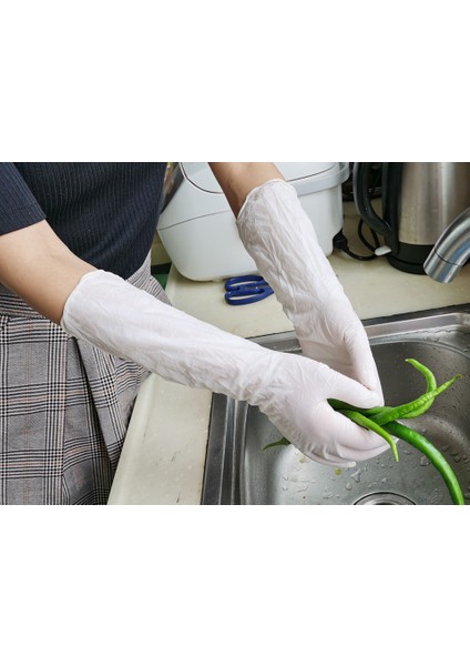 Mavi Stil M Boyutu 14 Inç Mutfak Temizlik Araçları Asit Ev Sünger Eldivenler 10'lu Paket (Yurt Dışından) fırsatları