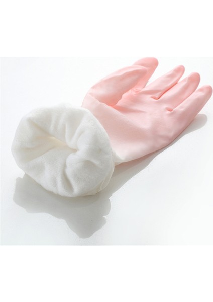 Pembe Eldiven Tarzı Bulaşık Eldiveni Anti-Delme Su Geçirmez Kauçuk Eldiven Pvc Hafif Manşetler Bulaşık Yıkama Aracı Ev Genişletme (Yurt Dışından) modelleri