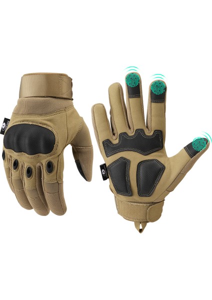 MO22002 Tarzı M Boyutu Mossy Oak Taktik Eldiven Dokunmatik Askeri Hvataşlık Eldiven Avcılık Savaş Atış Yürüyüş Kampçılık Için Sert Knuckle ile (Yurt Dışından)