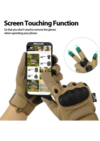 MO22002 Tarzı M Boyutu Mossy Oak Taktik Eldiven Dokunmatik Askeri Hvataşlık Eldiven Avcılık Savaş Atış Yürüyüş Kampçılık Için Sert Knuckle ile (Yurt Dışından) fırsatları