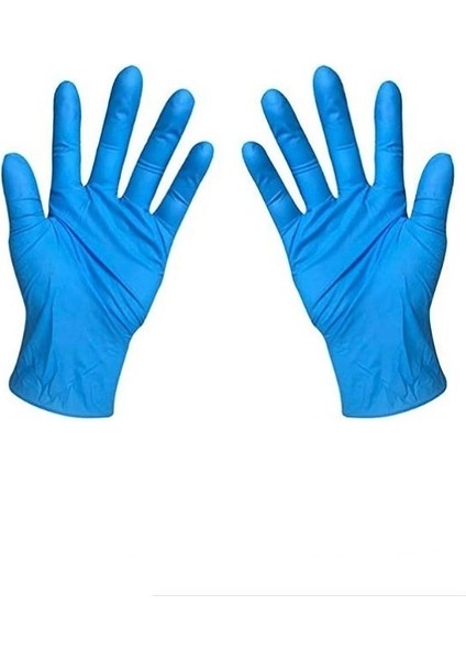 100 Adet Tarzı Xs Boyutu Çocuklar Için Tek Kullanımlık Eldiven Nitril Lateks Eldiven Kalın Okul Eldiveni Ev Temizliği Kauçuk Mavi (Yurt Dışından)