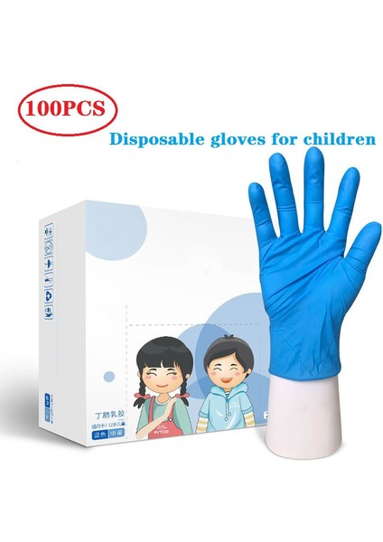 100 Adet Tarzı Xs Boyutu Çocuklar Için Tek Kullanımlık Eldiven Nitril Lateks Eldiven Kalın Okul Eldiveni Ev Temizliği Kauçuk Mavi (Yurt Dışından) fiyatları