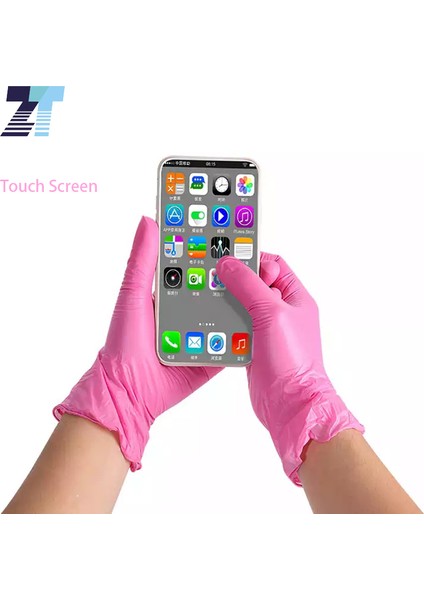 Mor 100 Pcs Tarzı S Beden Mavi Siyah Pembe Mor Ev 9'' Nitil Pvc Karışık Tek Kullanımlık Eldiven Mutfak Salon Spa Pet Bakım Güvenlik Iş Eldivenleri (Yurt Dışından) indirimleri