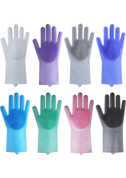 Mavi Stil Su Geçirmez Mutfak Temizlik Dayanıklı Isı Yalıtımı Kolay Köpüklenen Kaymaz Mutfak Bulaşık Yıkama Silikon Eldivenleri (Yurt Dışından) modelleri