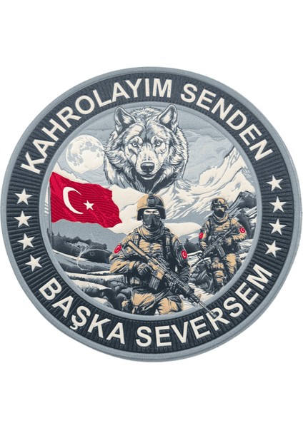 Kahrolayım Senden Başkasını Seversem Taktik Askeri Peç Patch