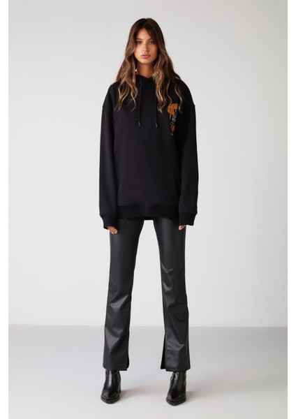 Agnese Regular Siyah Sweatshirt fiyatları
