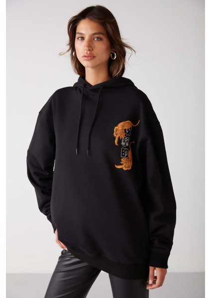 Agnese Regular Siyah Sweatshirt fırsatları