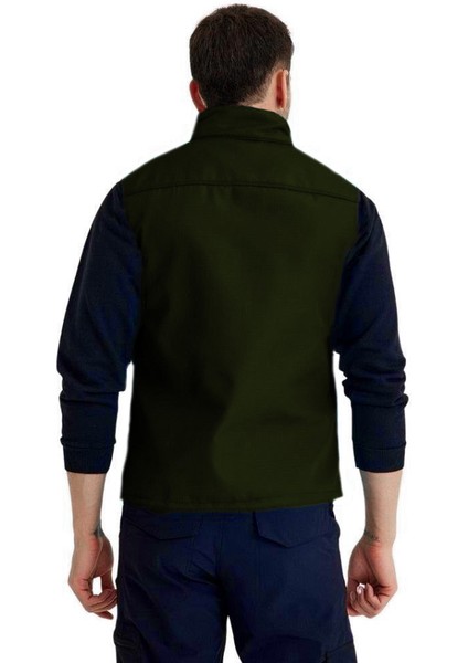 , Softshell Yelek, Haki 118E2225 Rüzgar Geçirmez