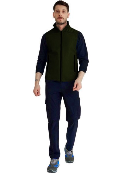 , Softshell Yelek, Haki 118E2225 Rüzgar Geçirmez