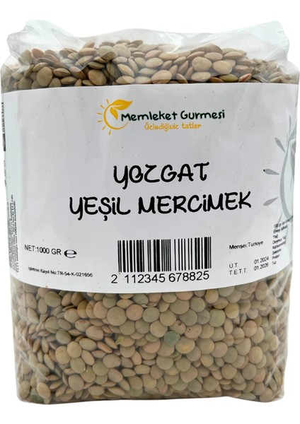 Yozgat Yeşil Mercimek 1000 gr