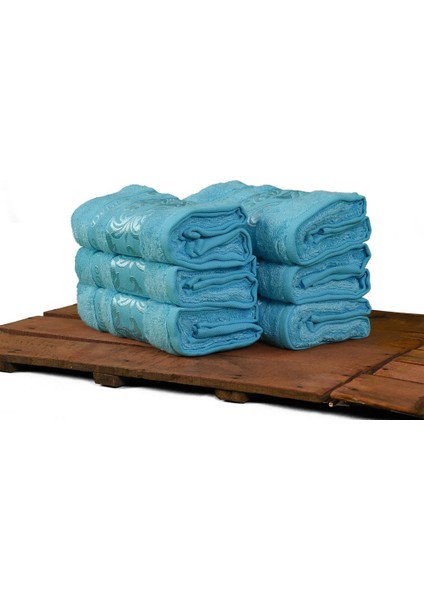 Bambu Havlu, %100 Organik, Bambu, Havlu Seti, 50X90 cm - 6'lı Paket, Premium, Ultra Yumuşak, Dekoratif