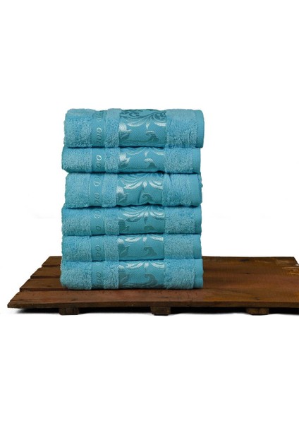 Bambu Havlu, %100 Organik, Bambu, Havlu Seti, 50X90 cm - 6'lı Paket, Premium, Ultra Yumuşak, Dekoratif