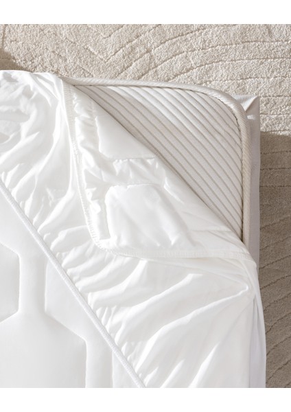 Antony Cool King Size Plus Fitted Yatak Alezi - Beyaz fiyatları