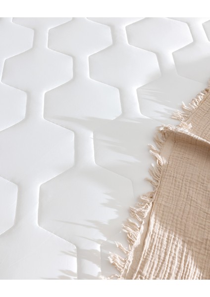 Antony Cool King Size Plus Fitted Yatak Alezi - Beyaz modelleri