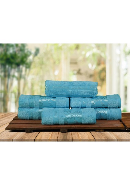 Bambu Havlu, %100 Organik, Bambu, Havlu Seti, 50X90 cm - 6'lı Paket, Premium, Ultra Yumuşak, Dekoratif