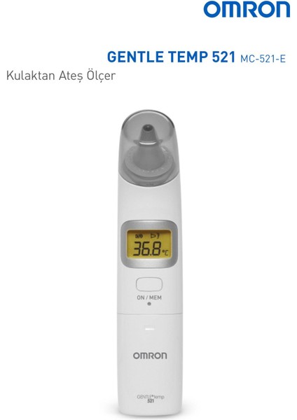 Gentle Temp 521, 3'ü 1 Arada Kulaktan Ateş Ölçer