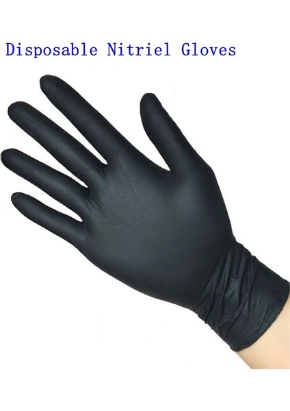 Siyah 24 Adet Tarzı Xl Boyutu Nitril Tek Kullanımlık Siyah Beyaz Eldiven Mutfak Koruyucu Iş El Ev Temizlik Ürünleri Bahçe Aksesuarları (Yurt Dışından)