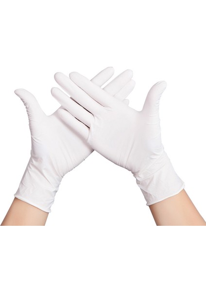 Beyaz 100PCS Tarzı Xs Boyutu Tek Kullanımlık Nitril Eldiven Vinil Lateks Kauçuk Ücretsiz Mutfak Spa Güzellik Iş Bahçe Gıda El Eldiveni Siyah Pembe Boyut x (Yurt Dışından) fiyatları