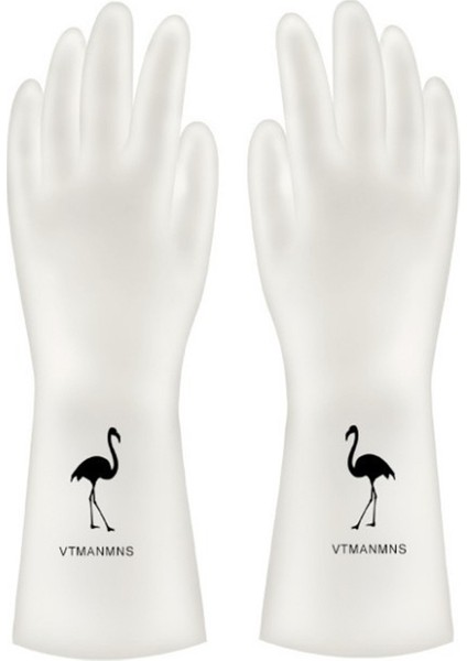 Desen 2 Stili S 7cm 4pcs Suya Dayanıklı Kauçuk Ince Temizlik Eldiveni Mutfak Bulaşık Çamaşır Yıkama Kauçuk Fırça Kase Ev Eldiveni (Yurt Dışından)