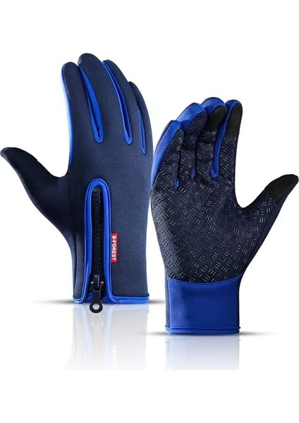 S5 Tarzı Xl Boyutu 2023 Yeni Erkek ve Kadın Dokunmatik Ekran Eldiveni Kış Sıcak Tüm Parmak Eldiven Bisiklet Kayak Açık Kamp Yürüyüş Motosiklet (Yurt Dışından)