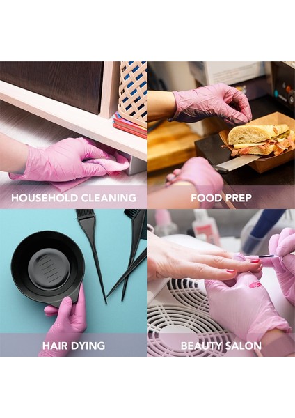 Mavi (Standart) Stil Xl Boyutu Toz Olmayan Mutfak Ev Işleri Eldiven Yüksek Esneklik Kalınlaştırılmış Tek Kullanımlık Saf Nitril Eldiven Çifti (Yurt Dışından) indirimleri