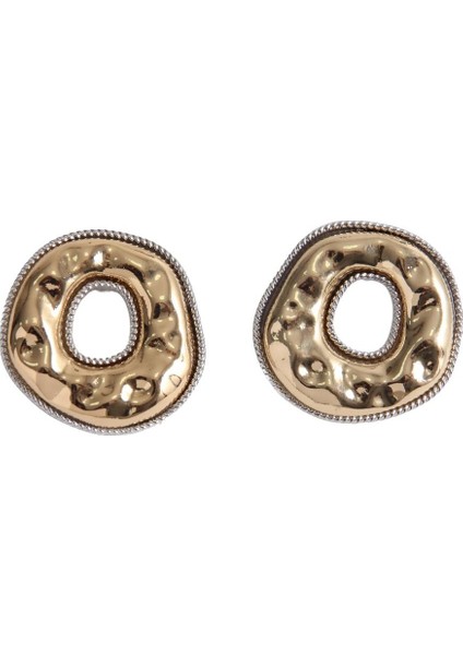 Chunky Yuvarlak Altın Küpe